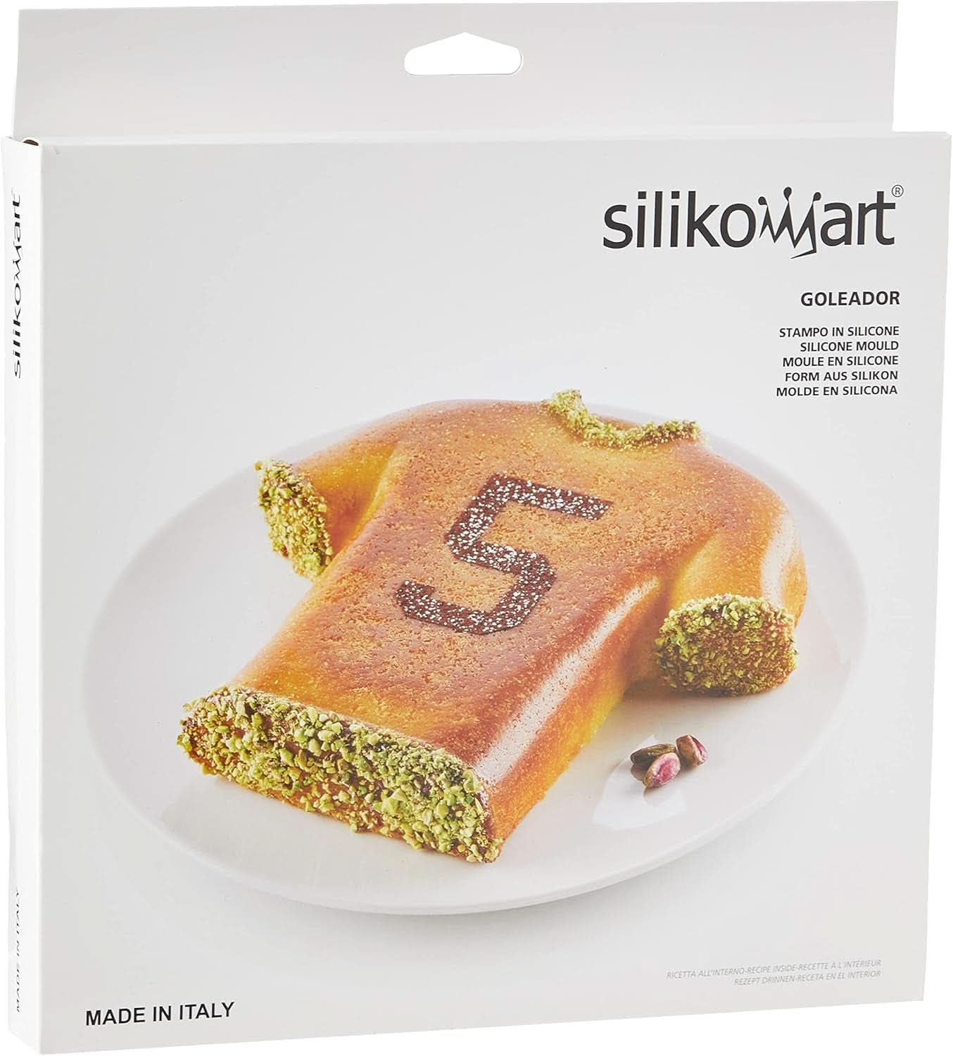 Silikomart 195233 20.339.40.0065 Forma silikonové tričko fotbalového hráče, 24 X 23 X 4 cm Kitchen Naty Shop