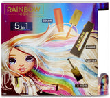 Vlasové studio Rainbow High - Exkluzivní herní sada pro panenku Amaya Raine s dlouhými vlasy pro styling - Obsahuje omyvatelnou křídu na vlasy, kartáč na vlasy, doplňky - Dárek pro děti od 6 let