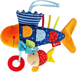 SIGIKID 40104 Aktivní rybičky Baby Activity PlayQ Hračka pro děti dívky a chlapce doporučeno od 3 měsíců Vícebarevné Hračky pro miminka Naty Shop Vícebarevné/ryby