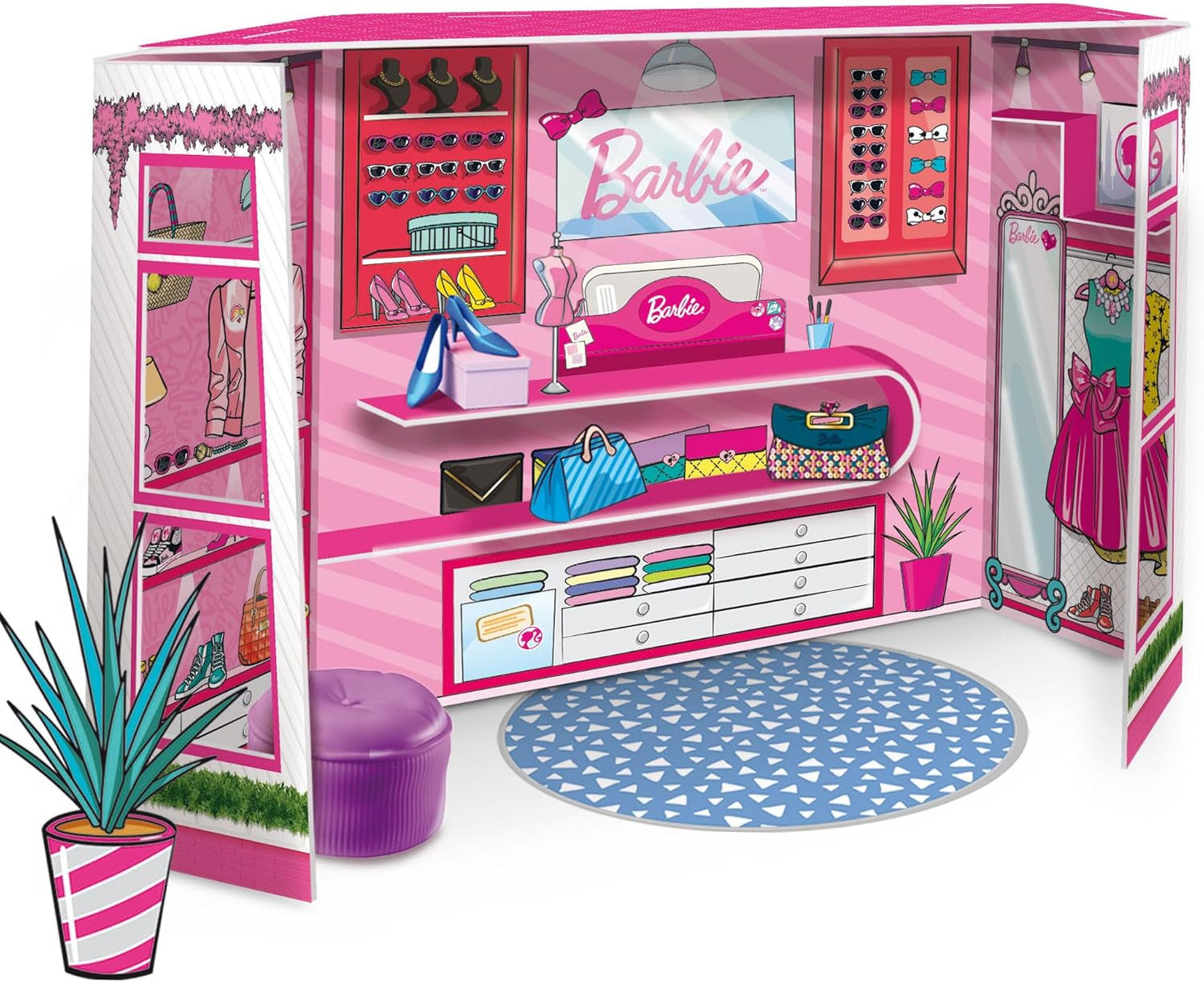 Lisciani 76918 Barbie Fashion Boutique Dům pro panenky Naty Shop Výchozí název