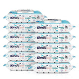 Kindii Feuchttücher Für Babies Und Kinder Čistá voda 99% - 99%Ige Zusammenzeit Auf Wasserbasis - Allantoin - Unparfümiert - Dermatologisch Getestet - Für Empfindliche Haut - 720 Stück - 12X60 Stück Naty Shop