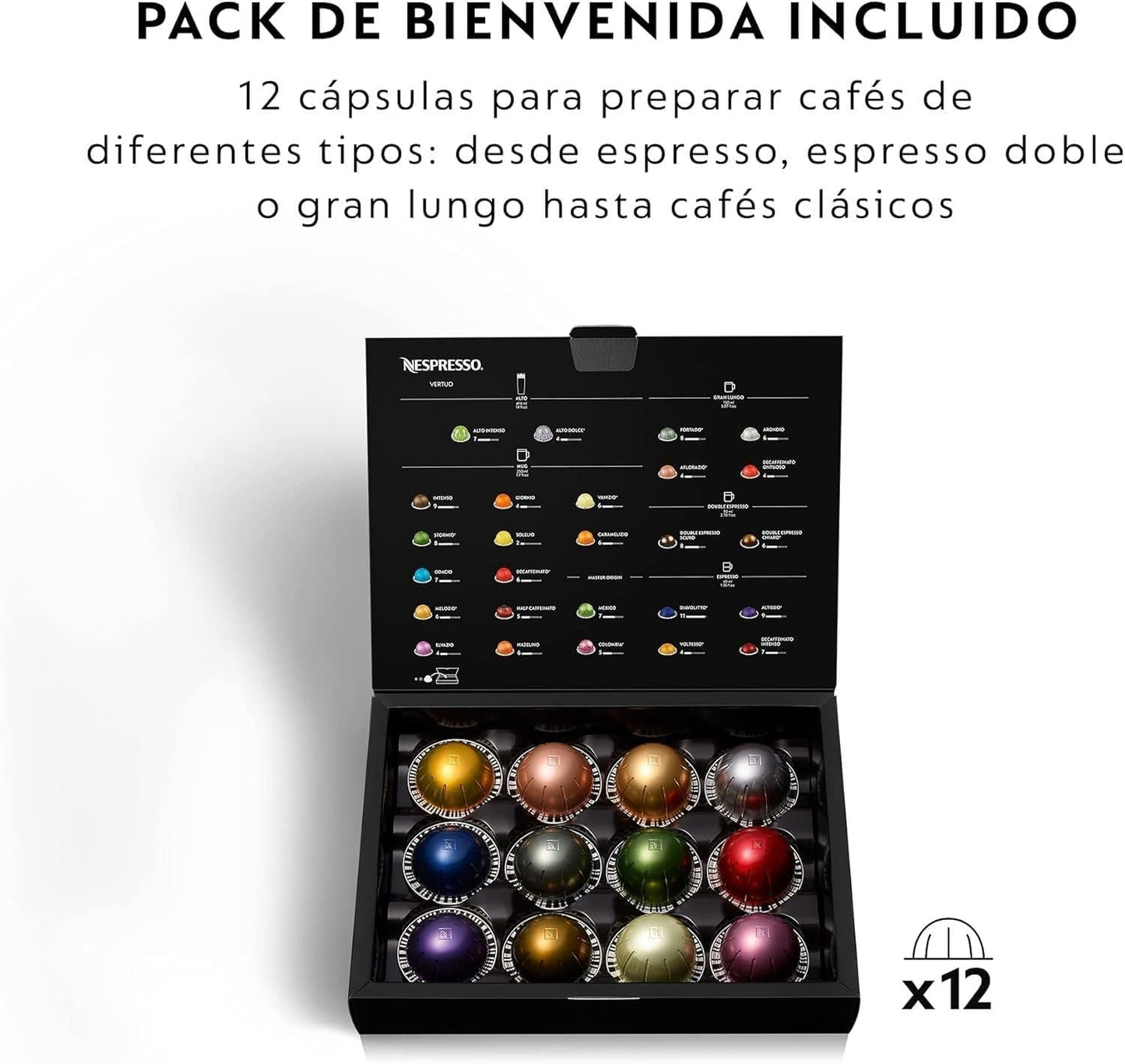 Kávovar Nespresso De'Longhi Vertuo Next, ENV120.BM, matná černá