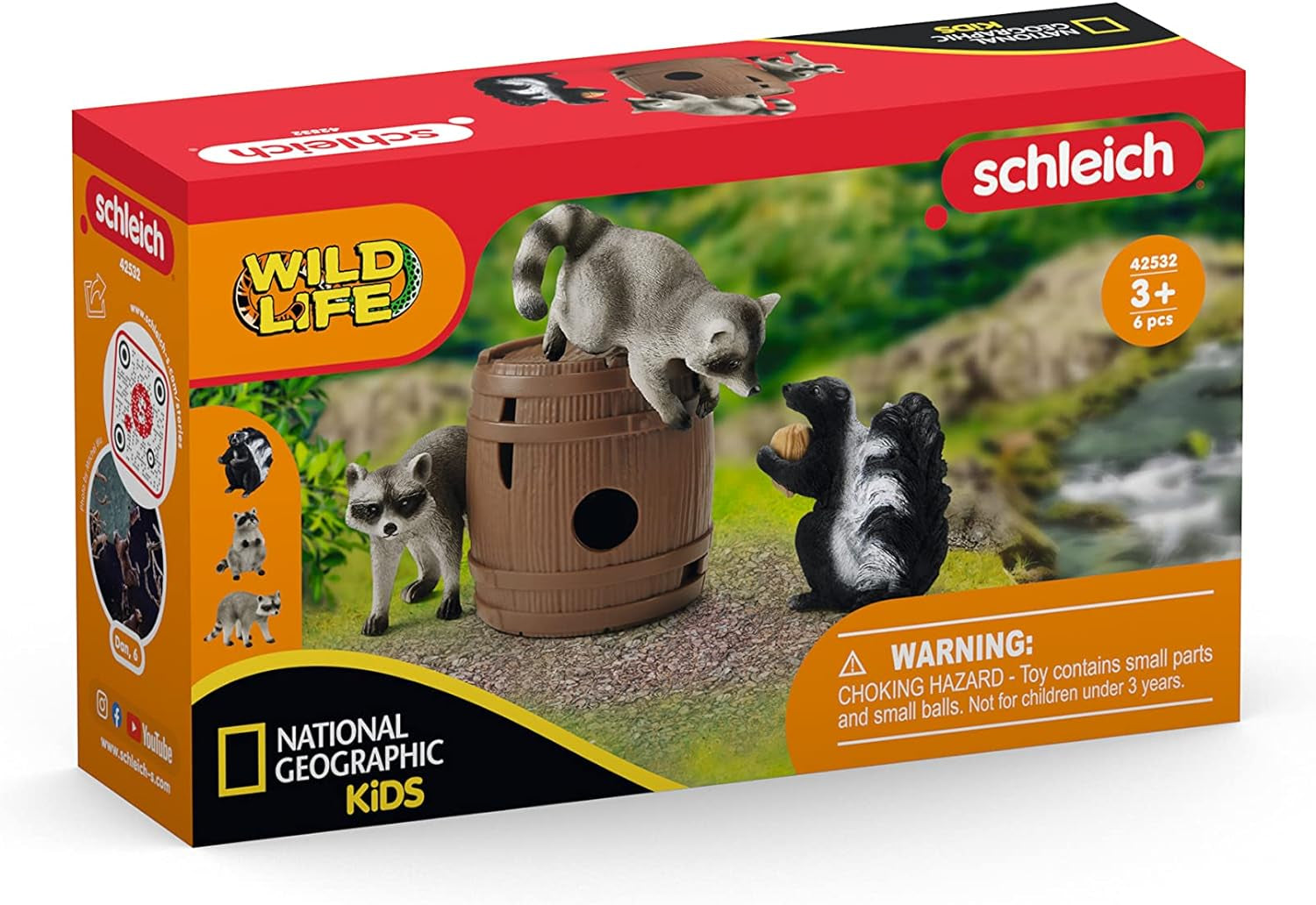Schleich 42532 Fun around the nut , Od 3 let, WILD LIFE - Hrací sada, 6 kusů Akční figurky Naty Shop Nové balení