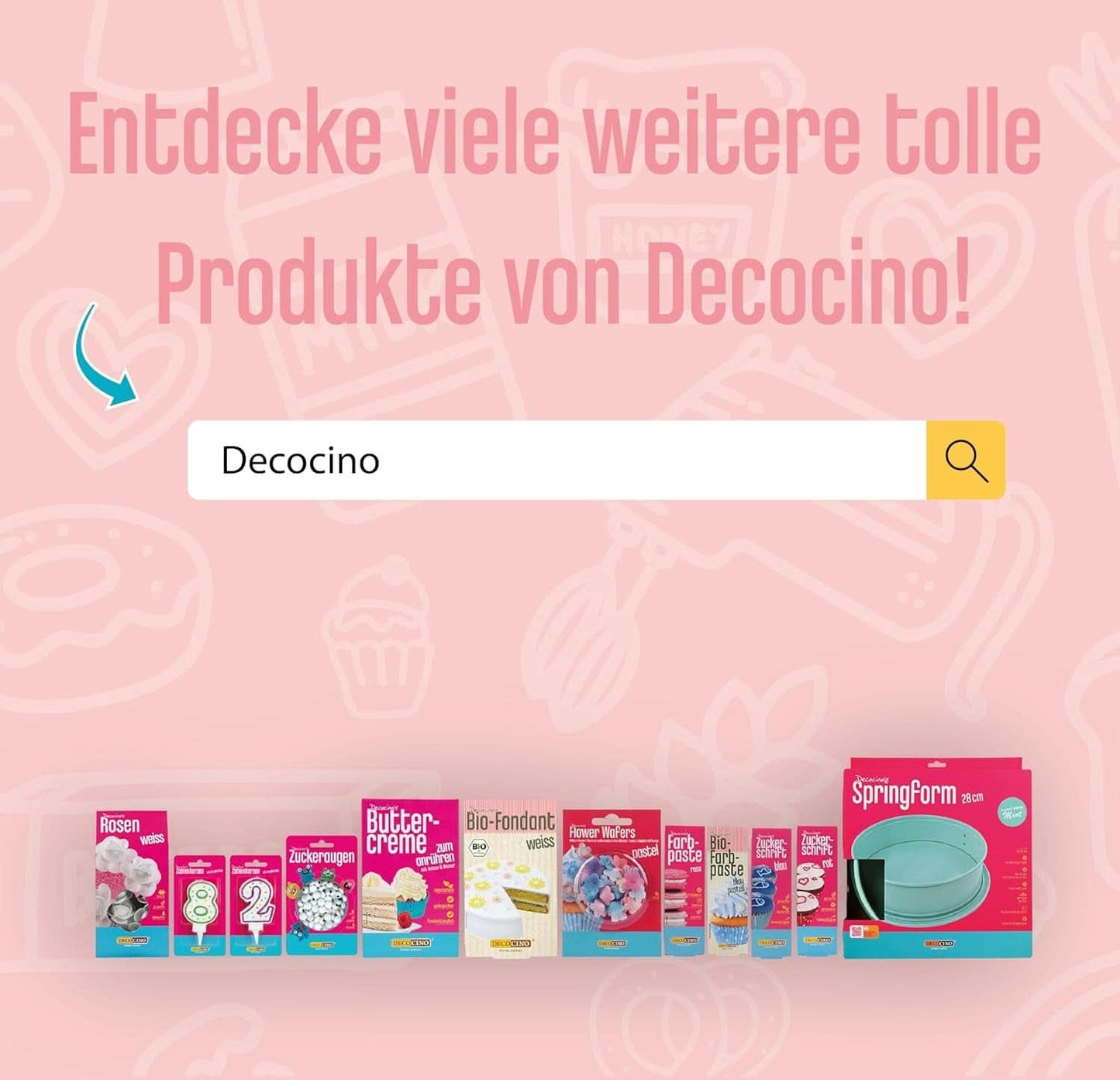 DECOCINO Organic Sprinkle Pearls - 60 gramů - Organické dextrózové posypy Sprinkles Naty Shop