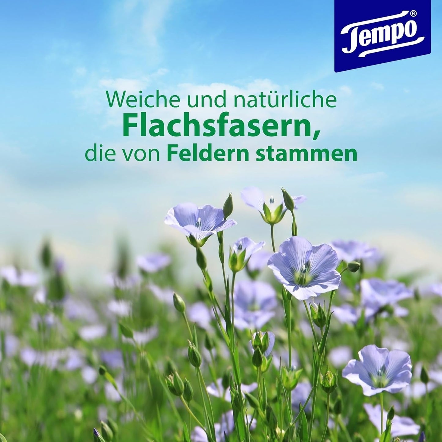 Toaletní ubrousky Tempo "Gentle & Caring" - Megapack - 16 balení po 42 ubrouscích - Duo Packs - s přírodním heřmánkem - toaletní papír, dermatologicky testovaný a neutrální vůči pH pokožky