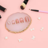 Maniküre Palette Kunstharz Nagelkunst Palette Palette Nail Art Palette Nagellack Palette Make up Paletten Nagelmalerei Display Fach Kosmetik Mischpalette Werkzeuge