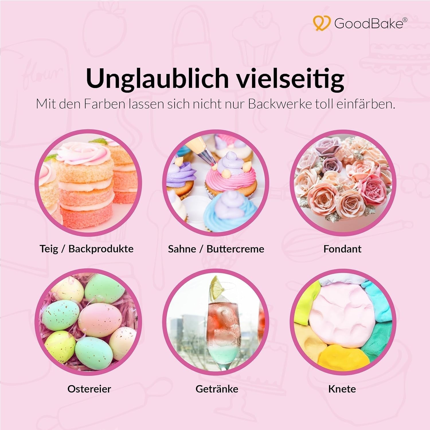 Goodbake Pastel Sand Beige Food Coloring (11ml) - High Dose Food Coloring - Pro barvení dortů, fondánu, máslového krému, macaronů, nápojů, slizu a mnoha dalších předmětů. 100% vegan