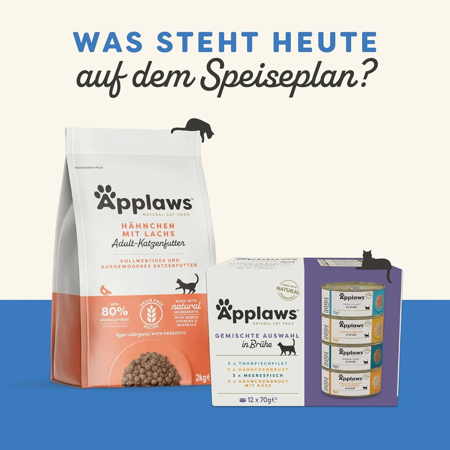 Applaws 100% přírodní vlhké krmivo pro dospělé kočky Různé druhy ryb v omáčce Více balení 12 krabic x 70 g