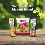 HiPP Organic Fruit Plus sáčky s granátovým jablkem a acerolou ve směsi jablka a maliny - Ben Beagle (8 x 100g), od 1 roku, 100% ovocné pyré, bez přidaného cukru, vegan, nejlepší bio kvalita
