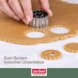 Zenker Ausstecher-Set Linzer Herz und Stern aus Edelstahl – Perfekt für Weihnachtskekse, 3-teilig, inkl. Geschenkverpackung, spülmaschinengeeignet und rustfrei – Obchod s vánočními cukrovinkami