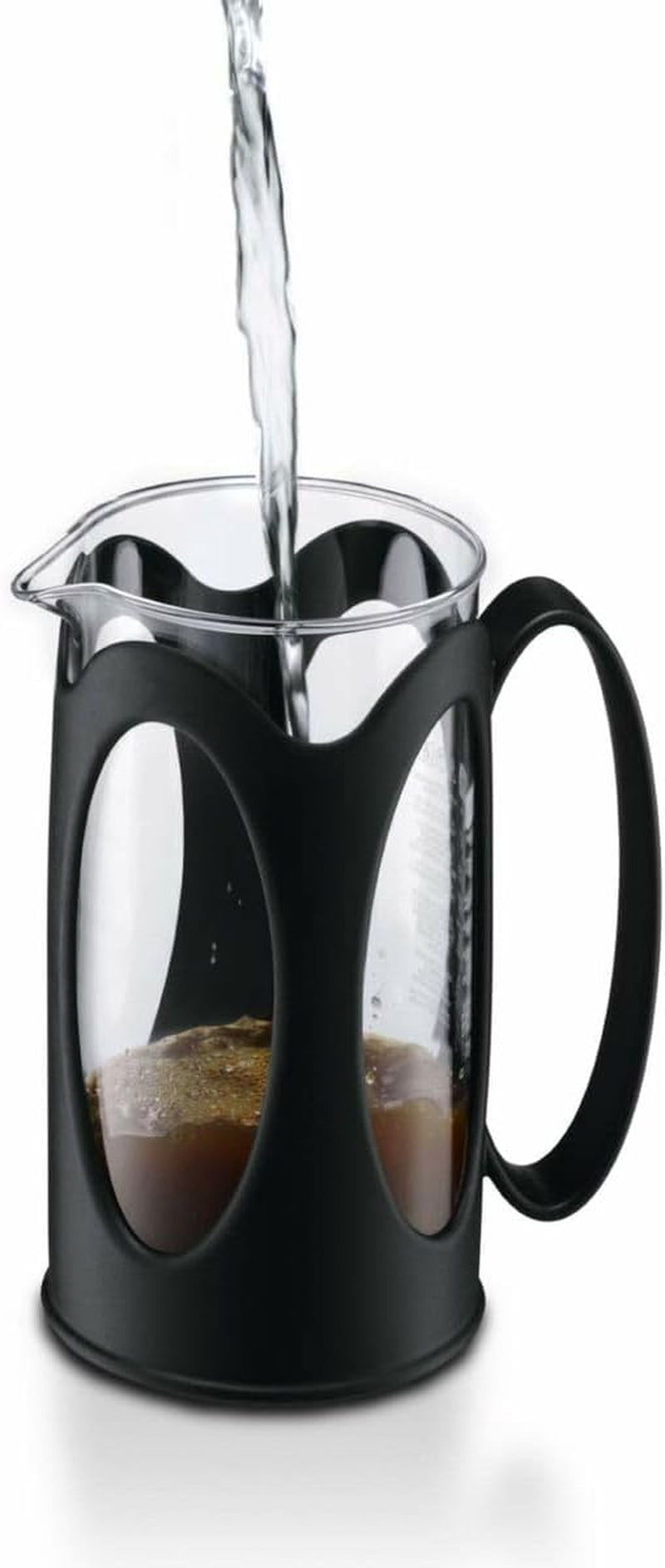 Kávovar Bodum Kenya – 1l / 8 šálků – Ruční French Press Borosilikátové sklo a nerezová ocel – Vhodné do myčky – Vyrobeno v Portugalsku