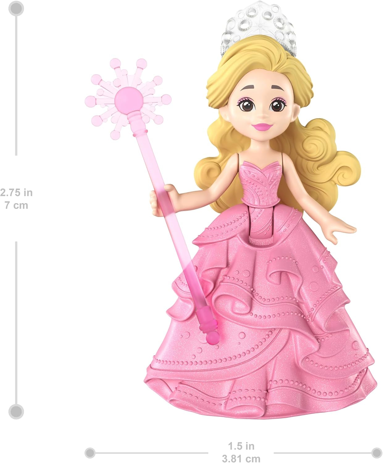 Mattel Universal Pictures Evil Glinda plovoucí bublina, minipanenka Glinda a herní sada inspirovaná filmem, JFM25, [vícebarevné]