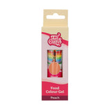 Potravinářské barvivo Funcakes Peach Gel: Vysoce koncentrované potravinářské barvivo na těsto, krém, fondán a marcipán. Snadné dávkování. Jediná kapka pro vytvoření zářivých barev. halal. 30 g.