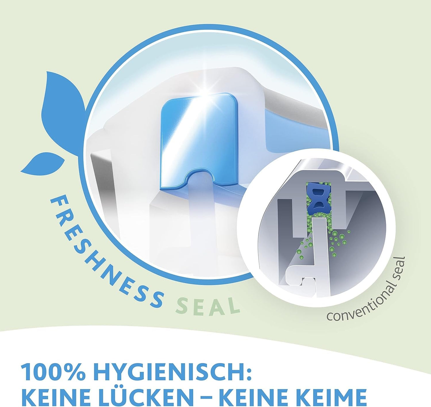 Emsa 515585 Food Clip & Close | 3dílná sada | plast | průhledná / zelená | 0,55 / 1 / 2,2 litru Naty Shop boxy na skladování potravin