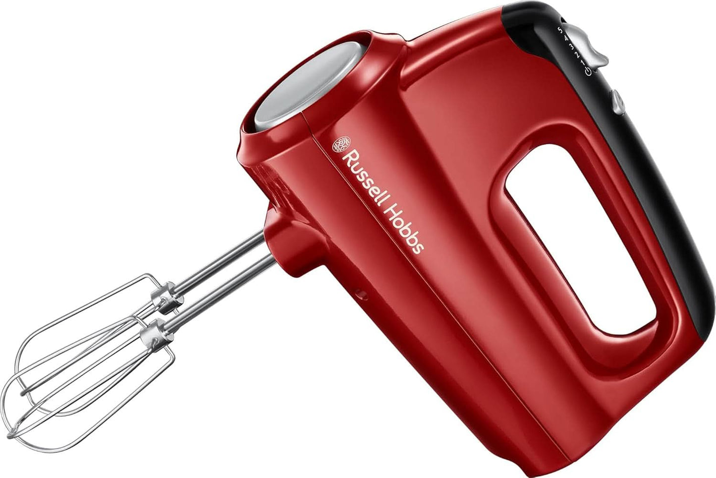 Russell Hobbs ruční mixer [Handrührgerät] Desire Rot (5 Geschwindigkeitsstufen+Turbofunktion, 2 Spülmaschinengeeignete Rührbesen & Knethaken, Auswurftaste, Aufrechte Parkposition) Handrührer 24670-56 Nakupování Bucatar Desert