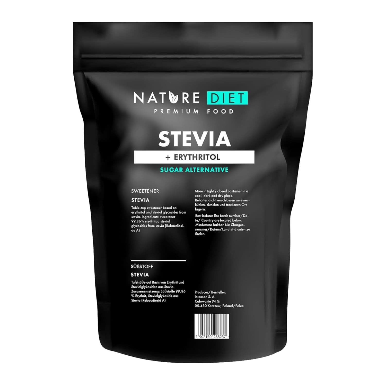 Bio kokosový cukr, karamelová příchuť, 1,5 Kg sladidla Naty Shop