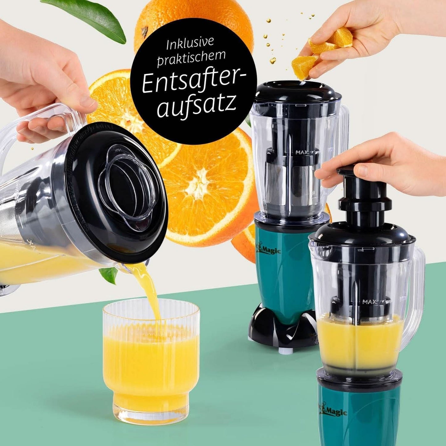 Gourmetmaxx Mr Magic Blender, Smoothie Maker s balíčkem příslušenství Xxl Naty Shop