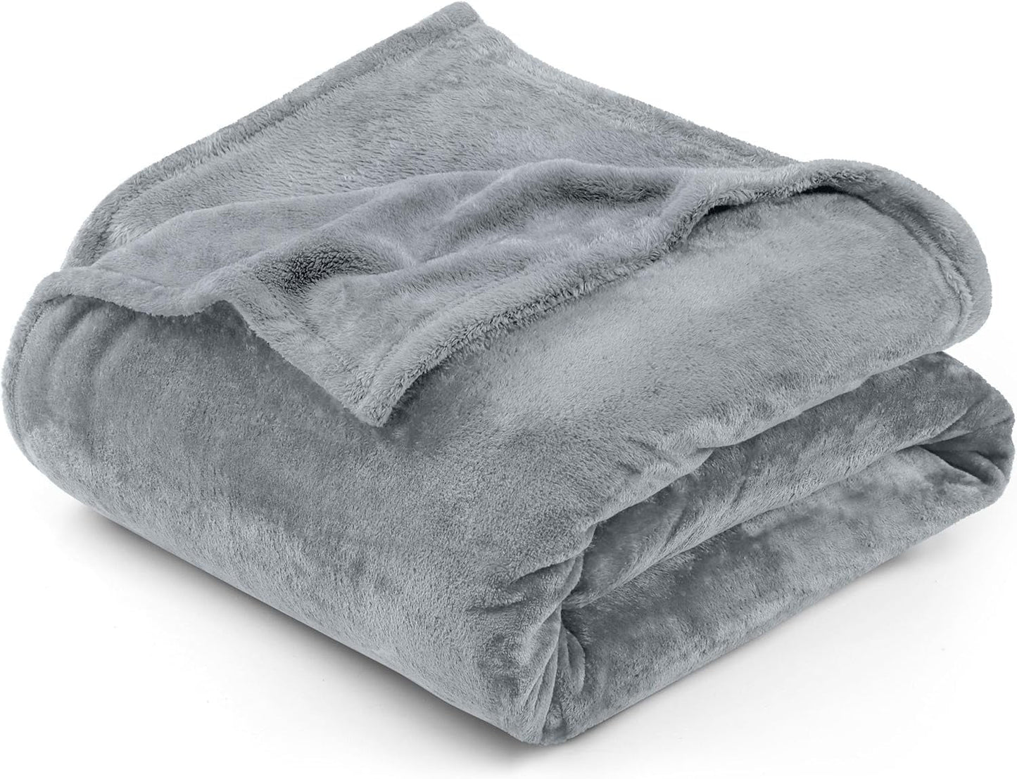 Povlečení Utopia Kuschelige Fleecedecke [228X228 cm, šedá] Weiche, Leichte, Warme Flauschige Decke Kuschelige Und Atmungsaktive Decken Für Bett Sofa Couch