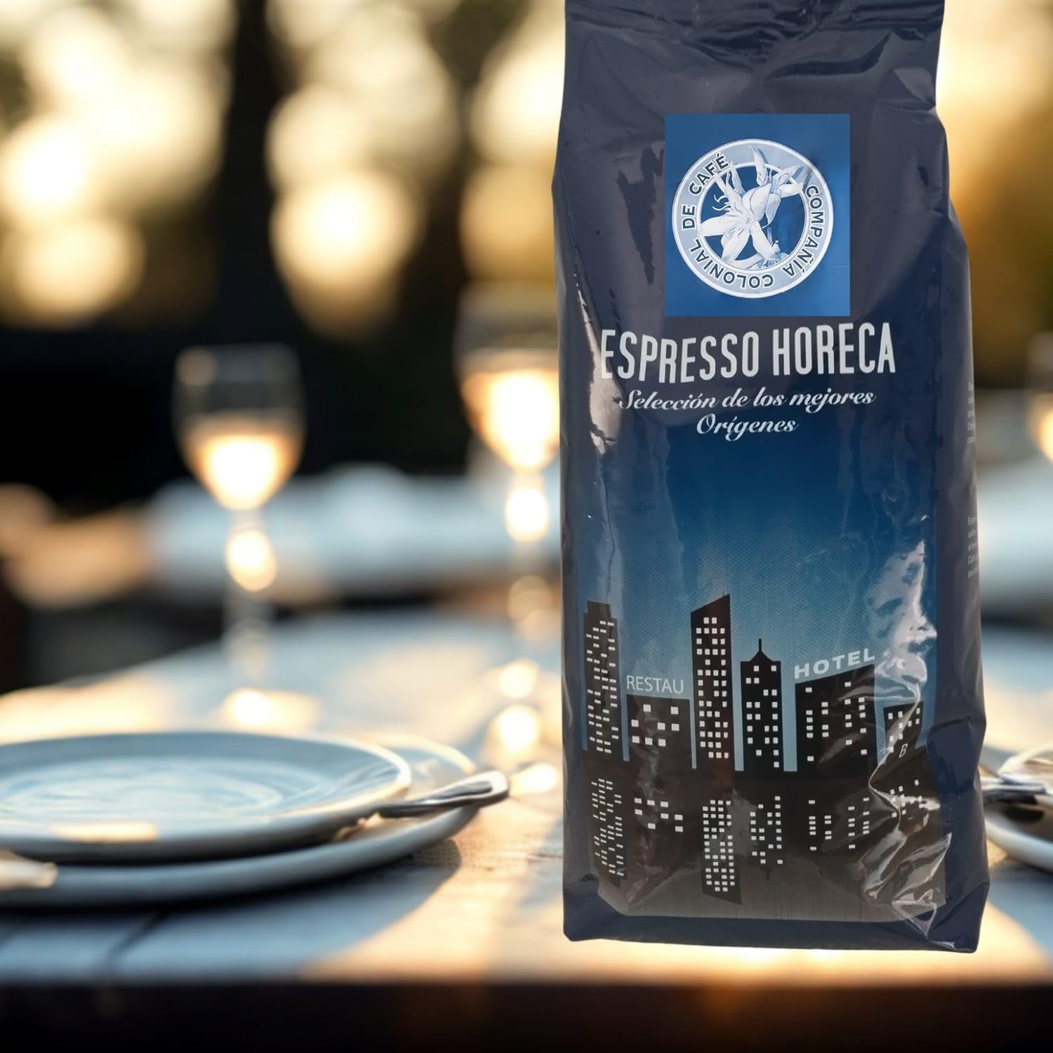 100% přírodní kávová zrna Arabica 1kg – Intenzivně pražená káva espresso se směsí kolumbijského a brazilského původu – Fair Trade.