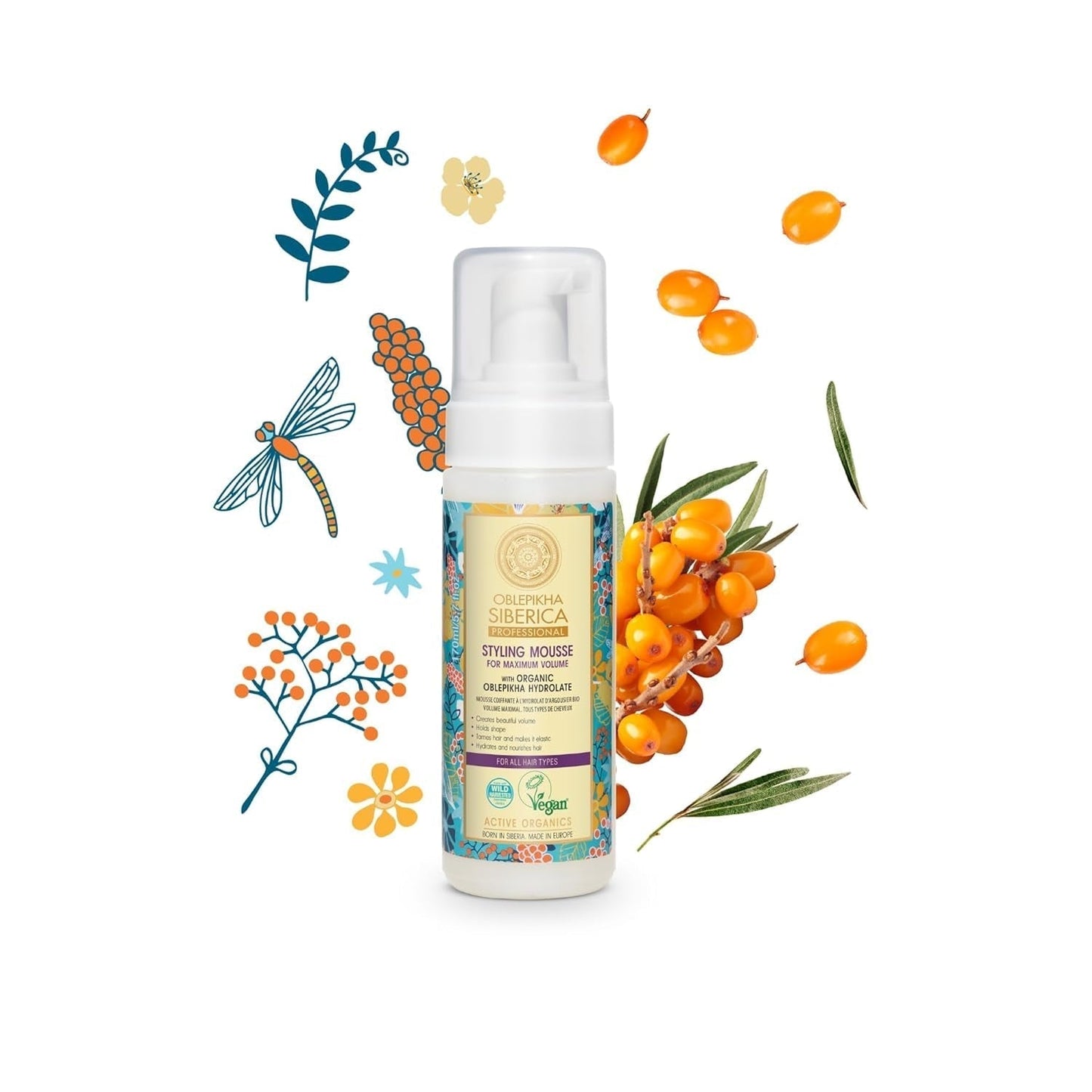 Natura Siberica Oblepikha Mask pro silně poškozené vlasy, 1 balení (1 x 170 ml) Naty Shop maska na vlasy