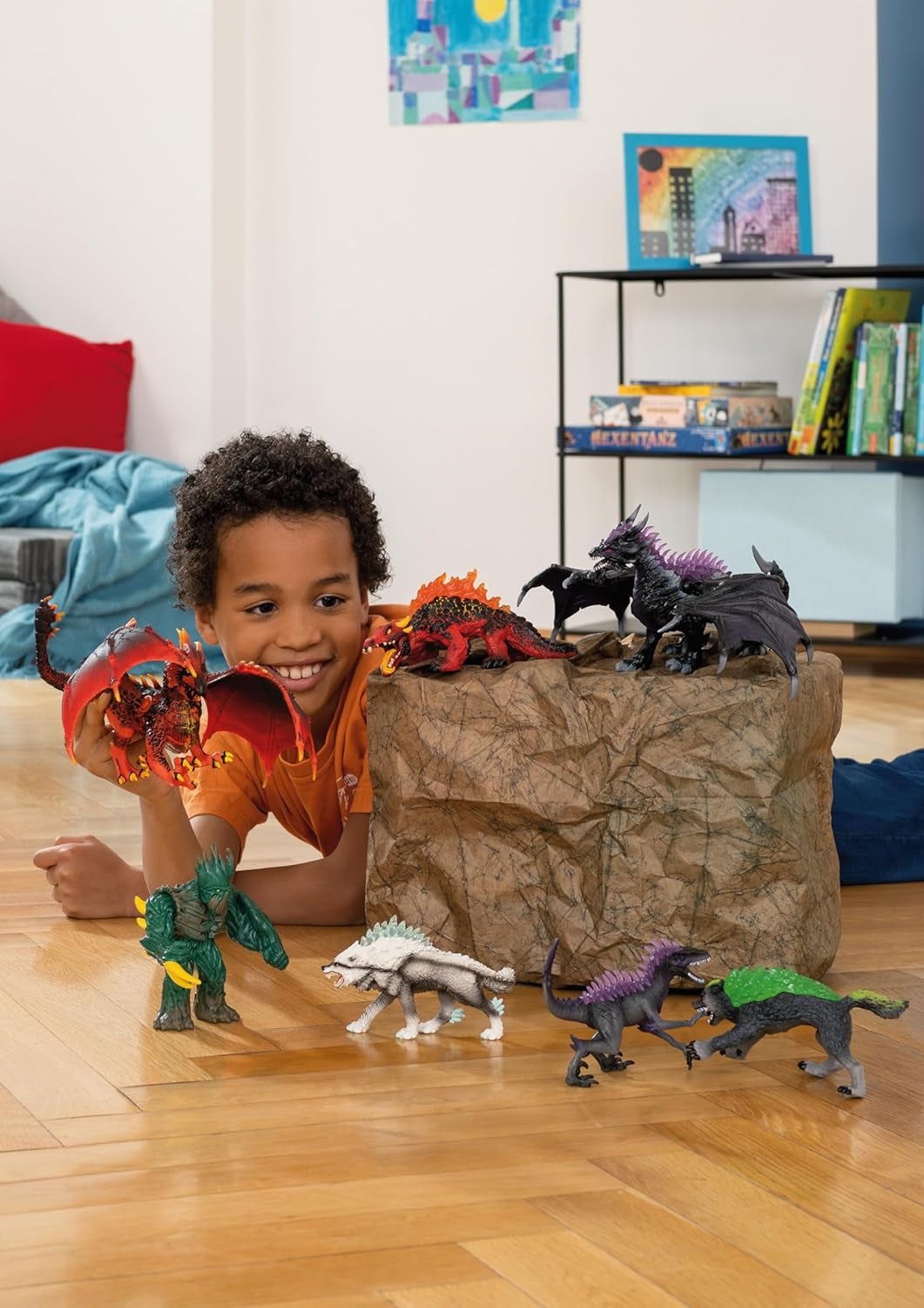 Schleich ELDRADOR CREATURES | Vládce džungle 70151 | ELDRADOR Schleich Monster Hrací figurka s otočnou hlavou a pohyblivými pažemi | Skvělý dárek pro děti | Od 7 let | 14 X 7 X 114 cm Akční figurky Naty Shop