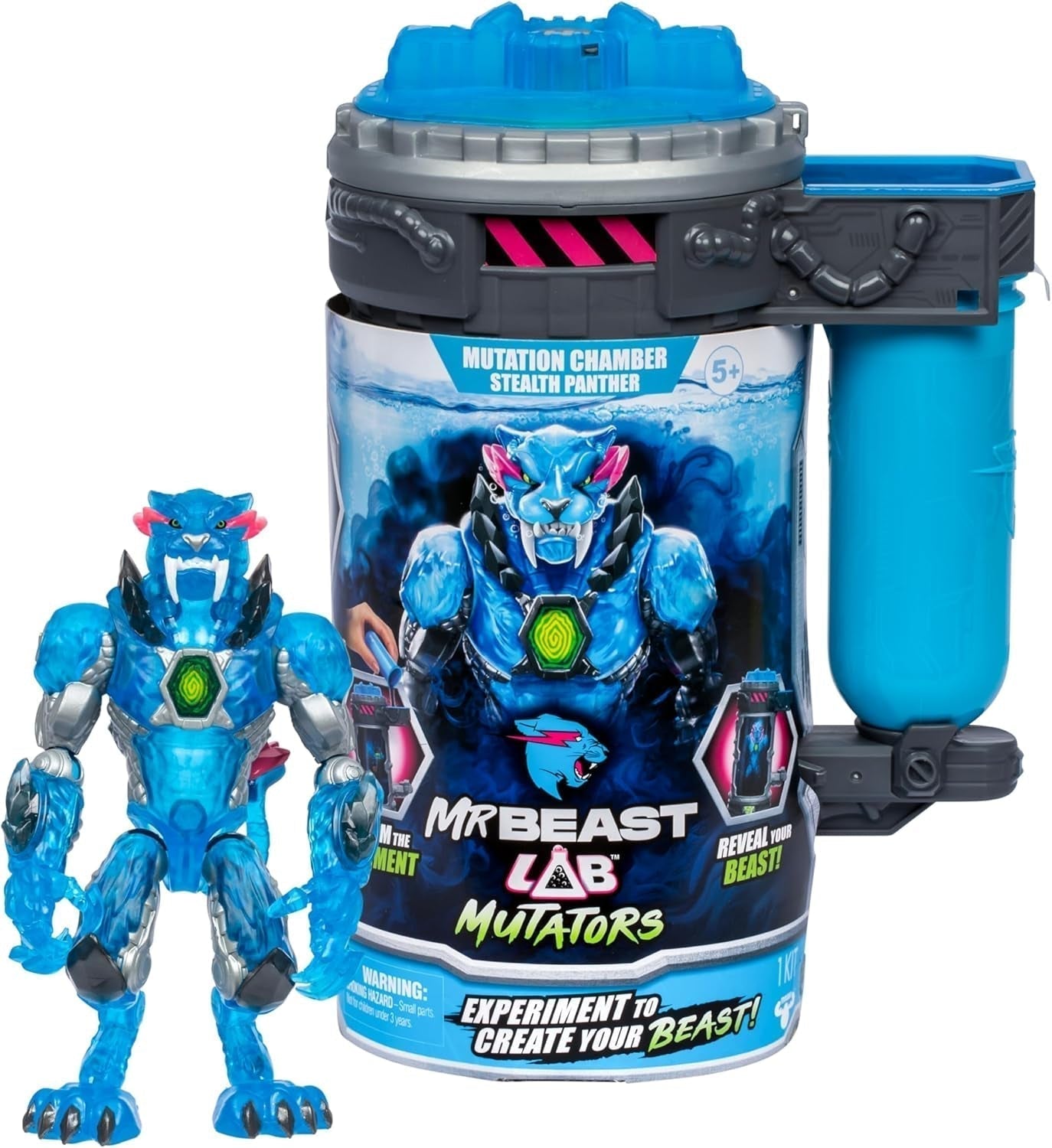 Stěhováci; Přesuňte ultimátní zvíře. Zažijte a vytvořte akční figurku Stealth Panthera z Mrbeasta. 3 ke sbírání, ikonický Panther, Stealth Panther, Metallic Panther akční figurky Naty Shop Stealth Panther