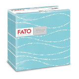 Fato - Suché papírové ubrousky, vzduchem kladené, textilní efekt, balení 50 ks ubrousků, 40X40 složené na 4 formáty, dekor Tropicana