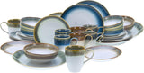 CreaTable, 23679, Cascade Series, 32dílná sada nádobí pro 8 osob, Porcelánový kombinovaný servis, Vhodné do myčky a mikrovlnné trouby, Kvalitní výroba