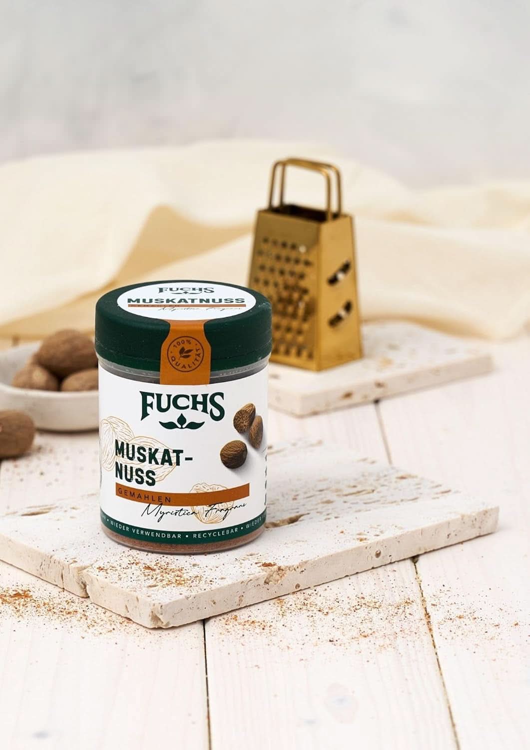 Fuchs Mletý muškátový oříšek, 50 gramů Condiments Naty Shop