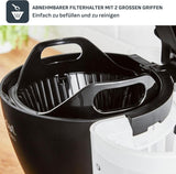 Espresso kávovar Tefal Includeo Filter, Espresso extrémně snadné použití, Vhodné pro praváky i leváky, Automatické otevírání víka, 1,25 l, 10 až 15 šálků, CM533811