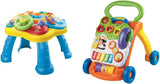 VTech Baby Adventure Play Table - Barevný dětský hrací stůl se 6 hracími poli a interaktivními prvky & Baby My First Song Book 6stránková barevná kniha a pohyblivé prvky pro hraní Baby Toys Naty Shop Balíček pro autoškolu Easymail