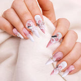 300 Stück Niedlich Blume Přívěsky na nehty, 3D pryskyřice Květinová Camelie Rose Nägel Charms Mit Perle, Gemischt Größe Bunte Flower Nägel Deko Für Frauen Nail Art Zubehör