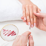 Maniküre Gemalt Palette Nail Art Palette Kunstharz Nagelkunst Nail Art Make-up Paletten Nagelmalerei Display Fach Kosmetik Mischwerkzeuge (Weiß)
