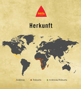 Delta Café - Kaffeebohnen Gold - 2 balíčky à 1 kg - Intensität 12 - Vollmundige Arabica-Röstkaffebohnenmischung - Sehr aromaticisch mit Noten von Honig und Reifen Früchten