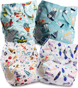 Littles a Bloomz FLP2-0406 Standard Clip opakovaně použitelná plena, 4 plenky