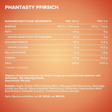 Ironmaxx Phantasty - Creamy Peach 250G Dávka | Vegan Geschmackspulver Mit Echten Frucht- Oder Nussstückchen | Perfekter Zuckerersatz Sweeteners Naty Shop