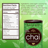 David Rio - Turtoise Green Chai, karton (1 x 398 g)