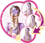 Simba 105733640 - Steffi Love Flower Hair, panenka s extra dlouhými vlasy, obsahuje 6 spon, doplněk do copu a hřeben, 29 cm, věk 3+