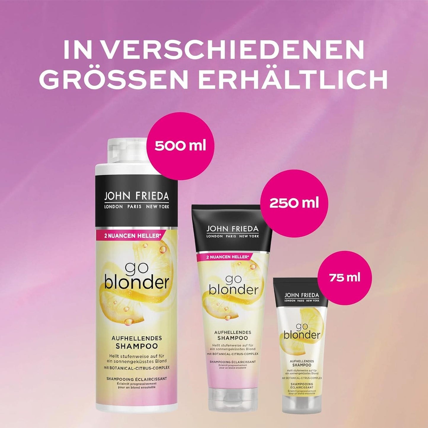 John Frieda Sheer Blonde Go Blonder Shampoo, 250 ml sprcha a vana Naty Shop