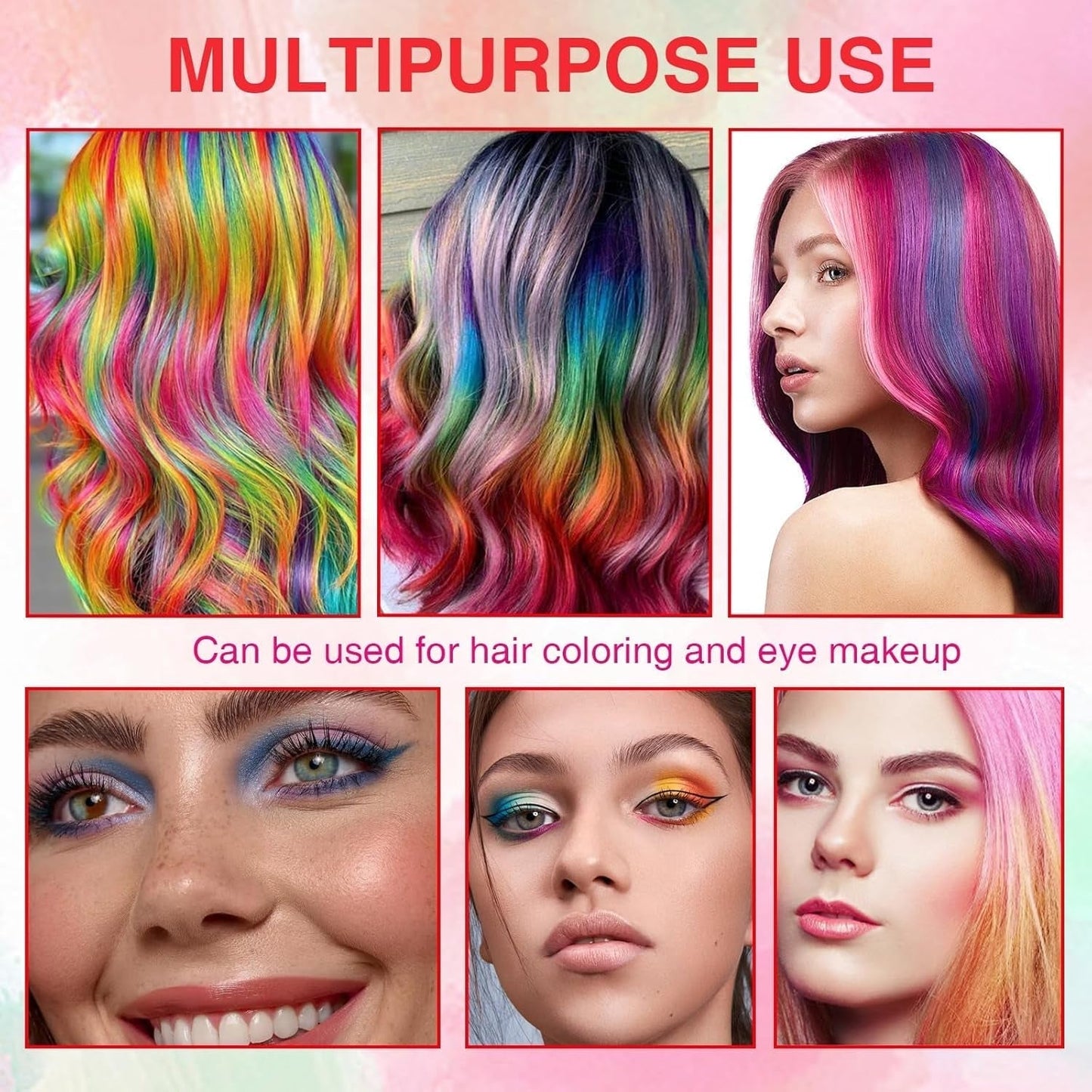 5 barev Dětská Dočasná barva na vlasy Smývatelná barevná řasenka Hair Chalk Salon Hair Dye Shop Naty Shop