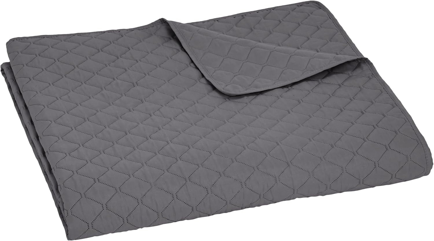 Nadměrná přikrývka Amazon Basics s reliéfem, 170 X 210 cm, tmavě šedý diamantový vzor Postele a přikrývky Besuche den Amazon Basics-Store