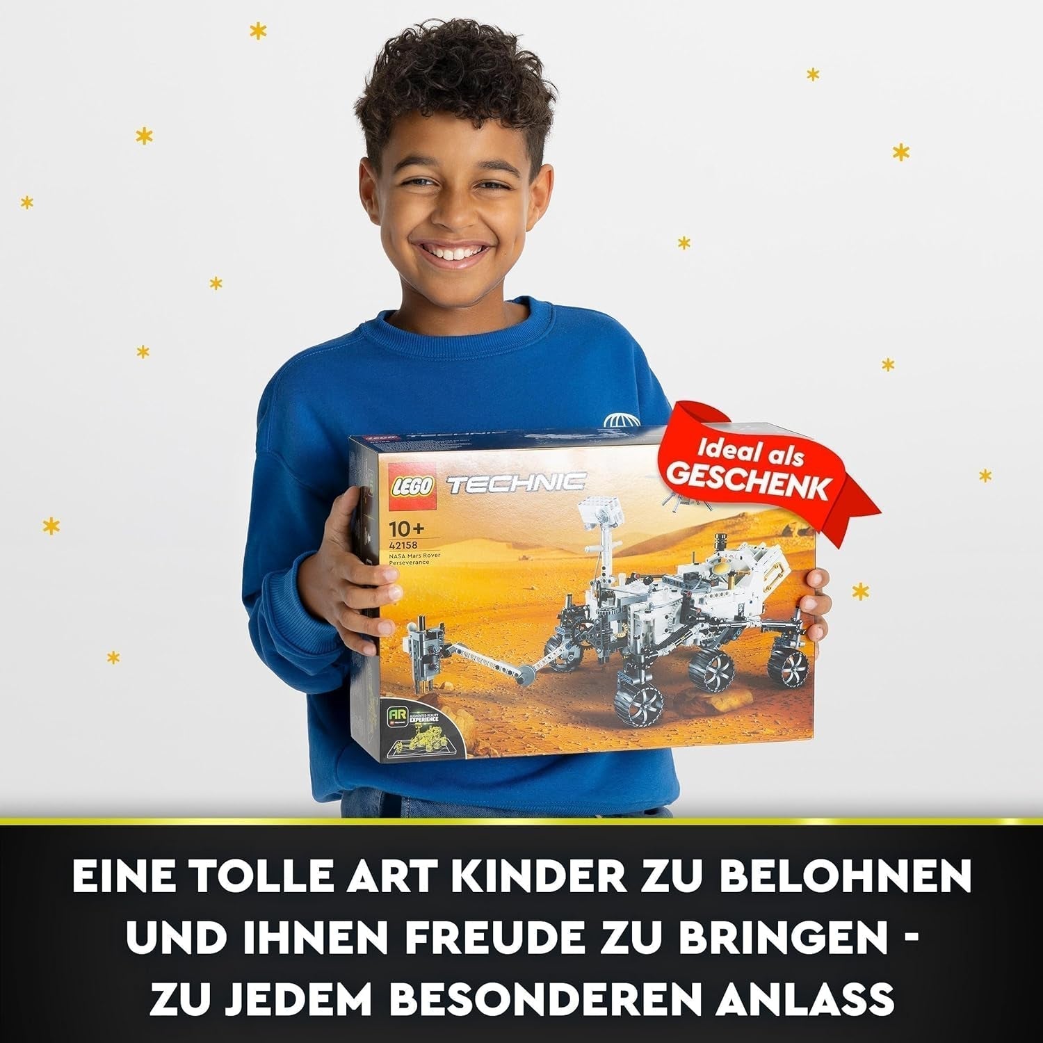 LEGO Space Toy Set 42158 Technic NASA Mars Rover Perserverance s aplikací Ar, Vědecká stavebnice pro dívky a chlapce 10+ stavebnic Besuche den LEGO-Store