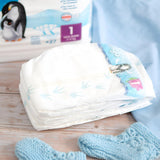 Bio plenky velikost 1 novorozenec (2-5 kg), 1 pytel s 27 plenkami
