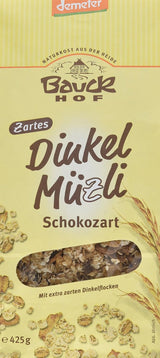 Bauck HOF Dinkelmüsli Schokozart, 425 G (1. balení) Cereálie Naty Shop 850 G (1. balení)
