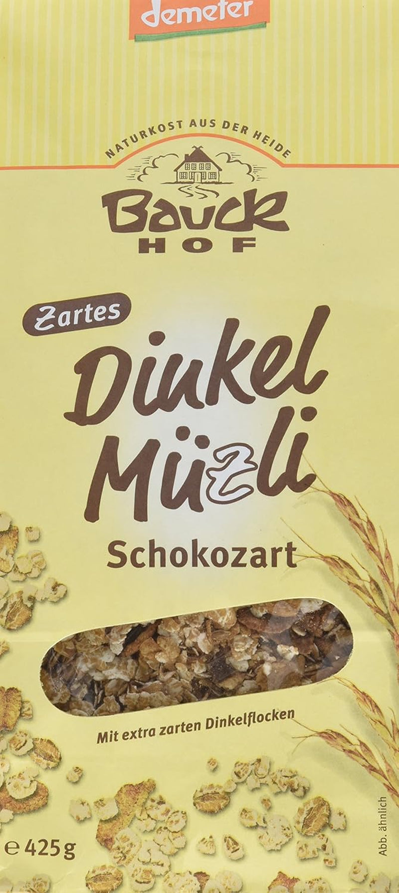 Bauck HOF Dinkelmüsli Schokozart, 425 G (1. balení) Cereálie Naty Shop 850 G (1. balení)