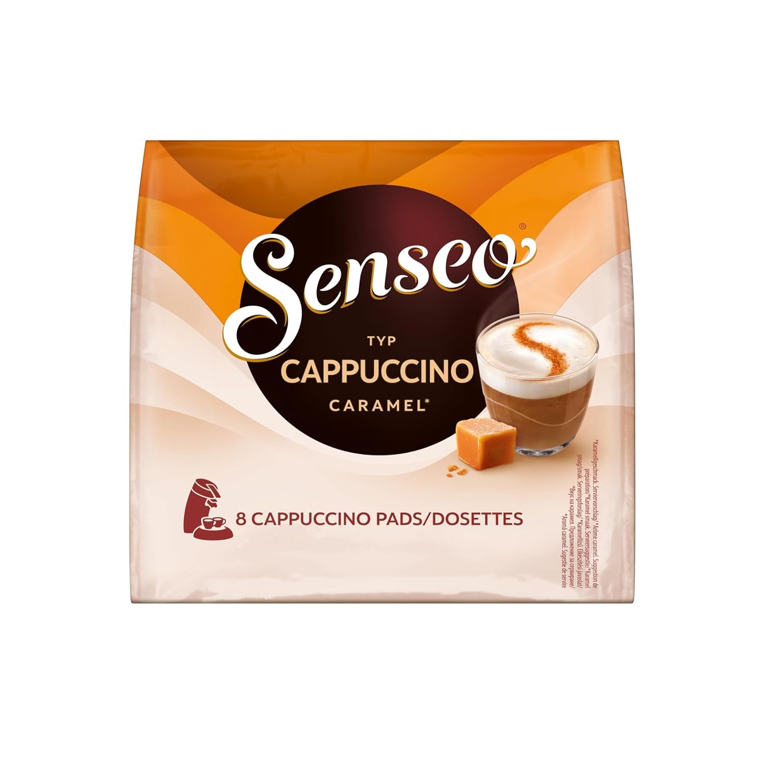 Senseo Pads Cappuccino Caramel, 5 x 8 Getränke, 40 kaffeepadů