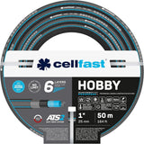 Zahradní hadice CELLFAST 6vrstvá vodní hadice Dvojitá zavlažovací hadice z tkaniny odolná proti UV záření a řasám Flexibilní hadice 32 barů 1 palec 25 metrů Hobby