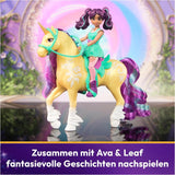 Unicorn Academy AVA a Unicorn Leaf Set - Originální figurky vysoké přibližně 12 cm z oblíbené série Netflix Se dvěma doplňky a kartáči na vlasy Pro nápadité hraní rolí, pro děti od 4 let Akční figurky Naty Shop