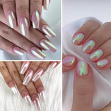 Chrome Nail Powder Aurora Ice Shimmer Chrome Pigment Powder 4PCS Chrome Powder Nägel Nail Art Nageldesign