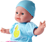 Simba 105010964 - Laura Hungry měkká panenka s dudlíkem, kouzelnou lžičkou, mizející lahvičkou a talířkem, 38 cm, panenka pro děti od 2 let